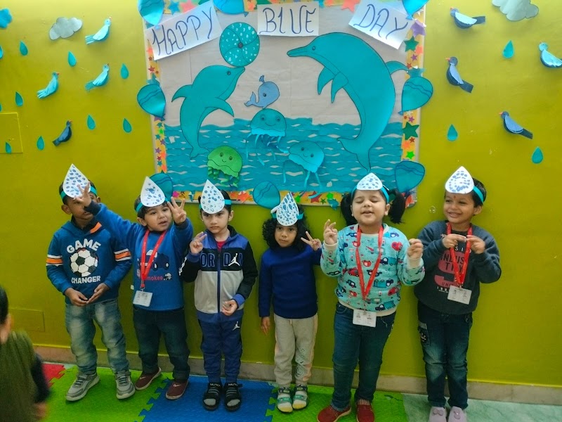 Children celebrating Blue Day