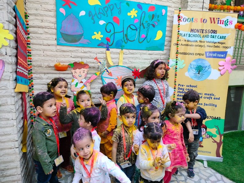 Joyful Holi celebration with the children