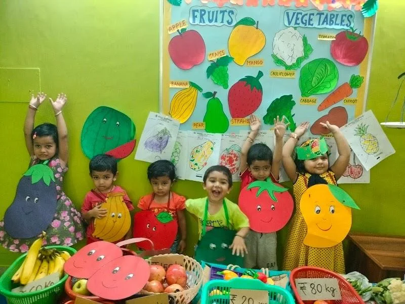 Children celebrating Fruits & Vegetables day
